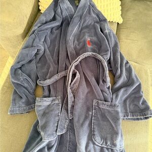 Polo by Ralph Lauren Men’s Blue Robe with Red Logo L/XL